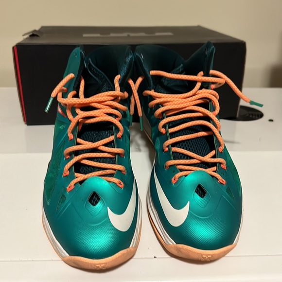 Nike Mens Lebron X Miami Dolphins 10 Sz 11 main image 5